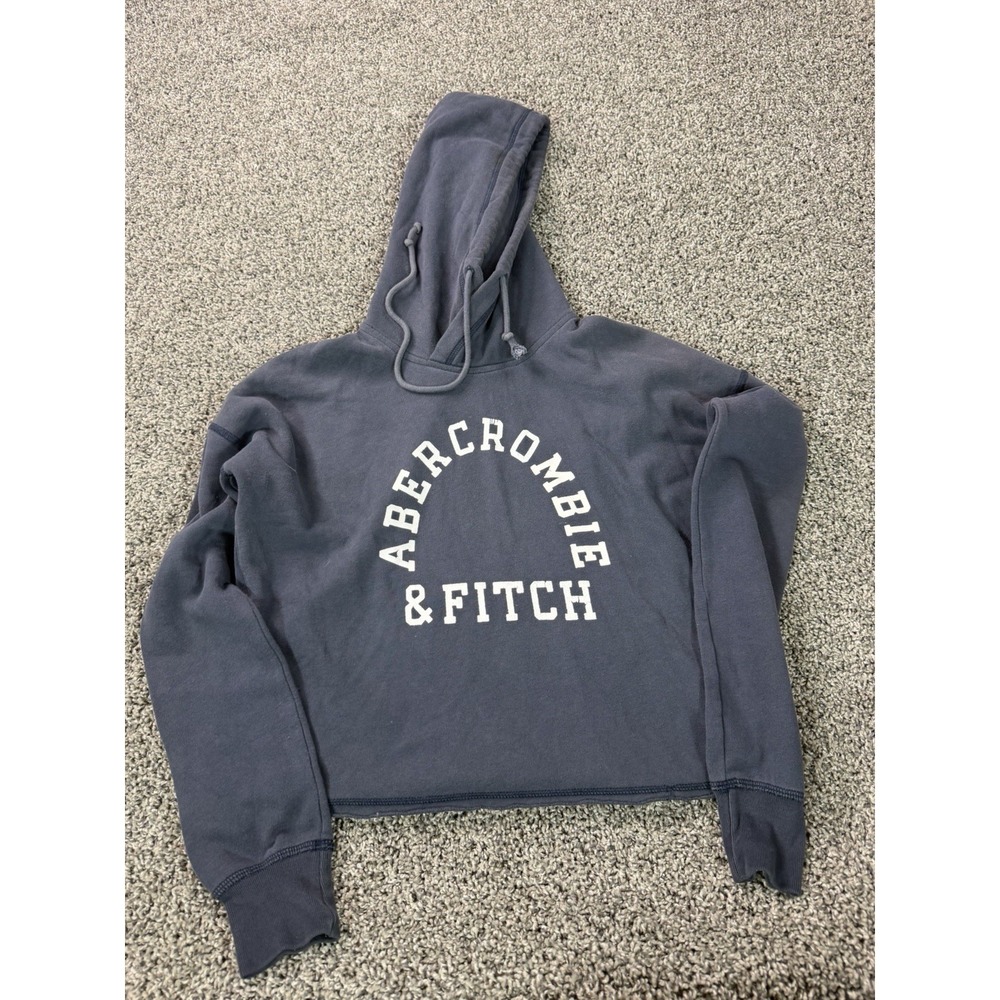 Abercrombie & Fitch Pullover Hoodie Women's Size Small Blue Preppy - Picture 1 of 9